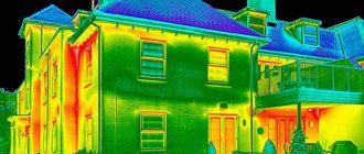 Sources of heat loss in a private house