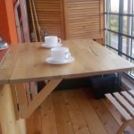picture of a table on the balcony