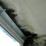 picture of a leaking roof on the balcony