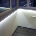 освещение на балконе светодиодной лентой