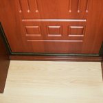 Door threshold in an apartment