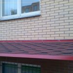 Soundproofing of balcony roofs, ebbs and canopies
