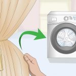 Washing curtains with eyelets