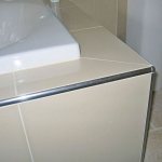 Corners for tiles in the bathroom