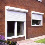 Internal roller shutters for plastic windows