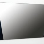 Glass blank for a mirror with blunt edges